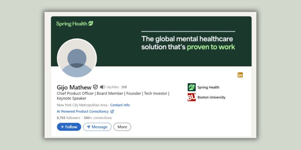 Linkedin Profile 1200 x 600px